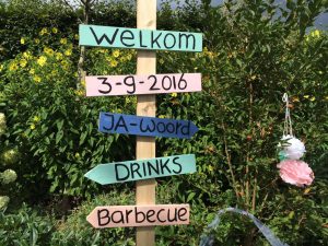 Trouwtrends 2017 wegwijzer bordjes